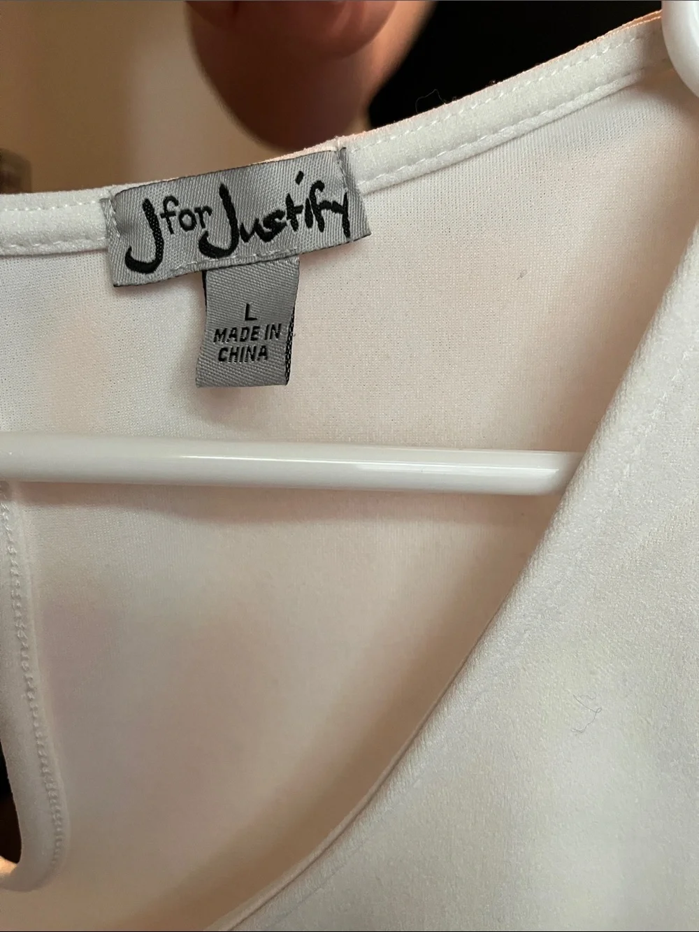 Women’s Cream & Black Striped Jumpsuit J for Justify Brand